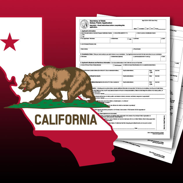 New California Notary application form required starting February 1, 2024